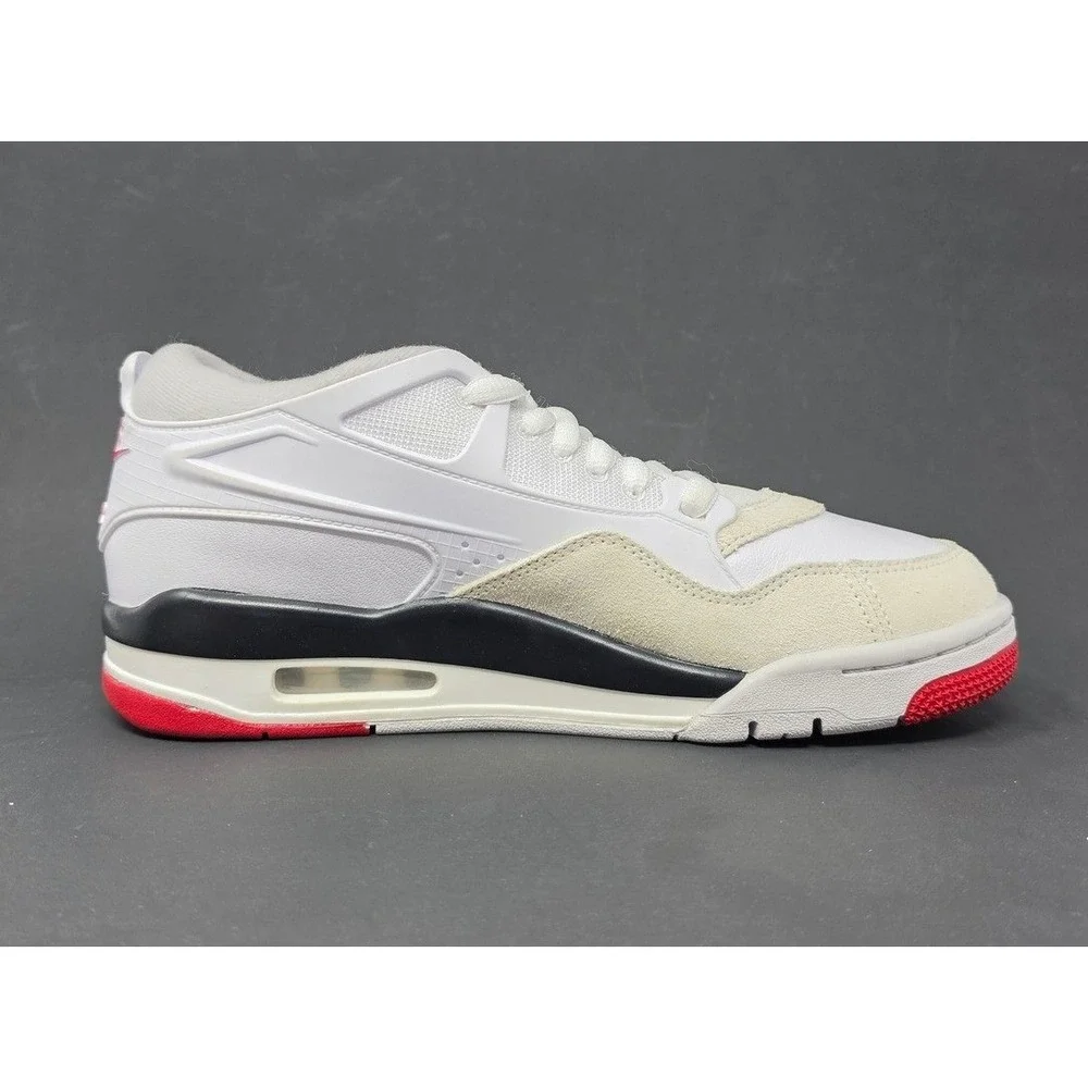 Nike Jordan 4 RM White Fire Red FQ7939-102 Men's Size‎ 8 New